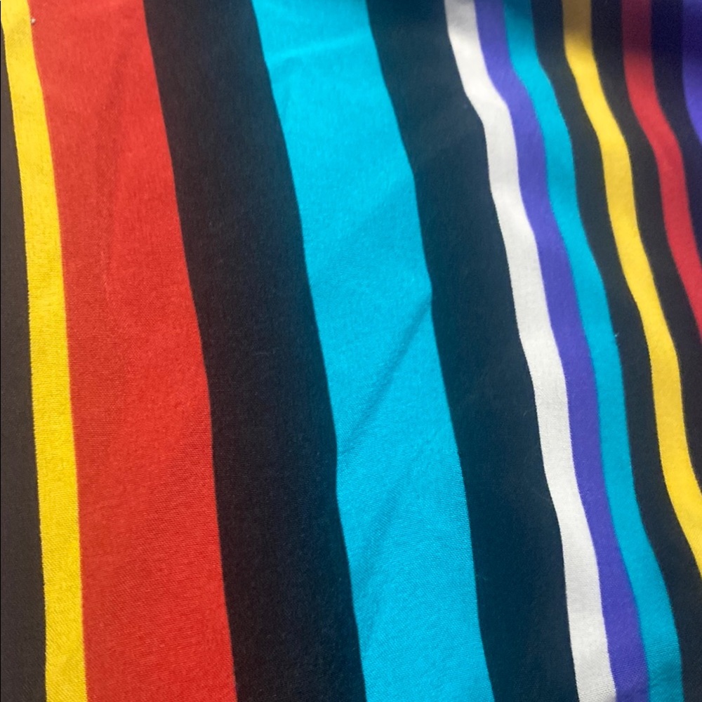 Colorful Striped Drawstring Shorts - Picture 5 of 8